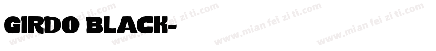girdo black字体转换